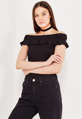 LOST INK  OVERSIZED PLEAT BARDOT